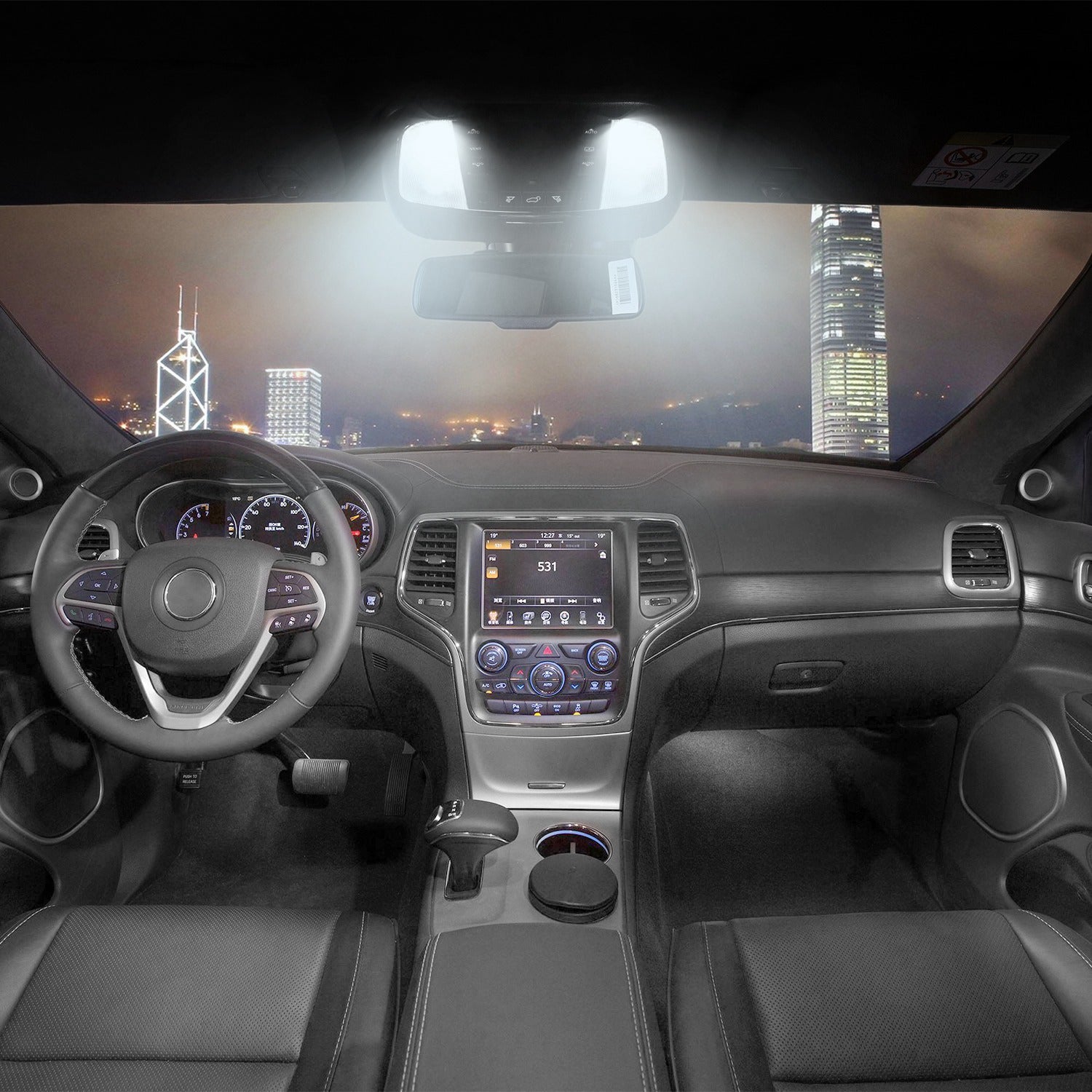 10PCS T10 LED Bulbs 194 LED Lights 12V 1W 5730 Xenon White Wedge Base LED Replacement Bulbs For License Plate Parking Position Interior Lights